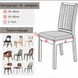 Stool cover universal black Slavich stretch jacquard
