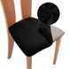 Stool cover universal black Slavich stretch jacquard
