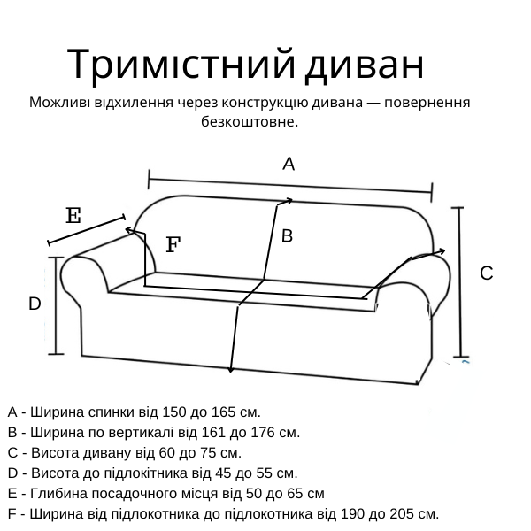 Чохол для двомісного дивану сірий Slavich Стрейч Жаккард   фото