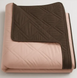 Waterproof Reversible Quilted Bedspread brown with blush pink, 50x80
