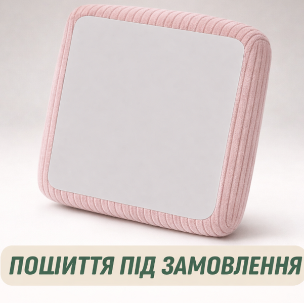 Чохол блідо-бузковий для спинок та сидінь дивана з меблевого велюру 60х60 91604 фото