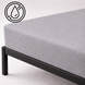 Waterproof mattress cover around the perimeter Lux Gray Cotton 60x120