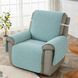 Set of armrest covers for a single chair made of furniture velour, sky blue, 56x56 cm - 2 pcs.
