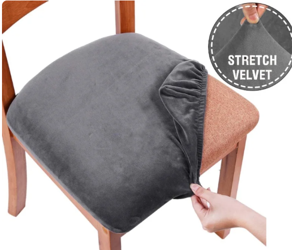Stool cover universal gray Slavich velor
