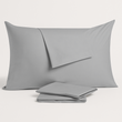 Pillowcase satin plain light gray U-tek 40x60