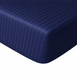 Простынь на резинке синяя Сатин-Люкс страйп, 100% хлопок 90х200 92537 фото 1