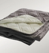 Quilted double-sided bedspread beige-chocolate 140x210