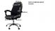 Чохол для офісного крісла Slavich чорний еластичний-жаккард M 87915 фото 3