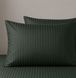 Pillowcase stripe satin emerald scent 40x60