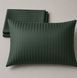 Pillowcase stripe satin emerald scent 40x60