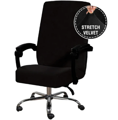 Чохол для офісного крісла Slavich чорний Велюр M 89721 фото