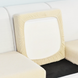 Elastic gray jacquard knit sofa back and seat cover 60х60