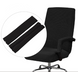 Black armrests for office chair Slavich (set of 2 pieces) Velor