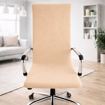One-piece cover for the Slavich office chair beige stretch jacquard M