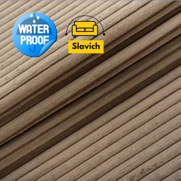 Waterproof furniture cover, beige velour, Premium, 56x56 cm - 2 pcs. (for armrests)