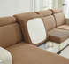 Elastic coffee cover for sofa backs and seats made of jacquard knitwear 60х60