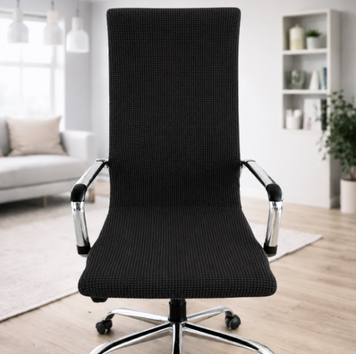 One-piece cover for the Slavich office chair black stretch jacquard L