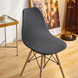 Scandinavian chair cover graphite jacquard jersey