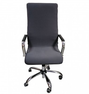 Чохол для офісного крісла Графітовий Slavich стрейч-жаккард M 87443 фото